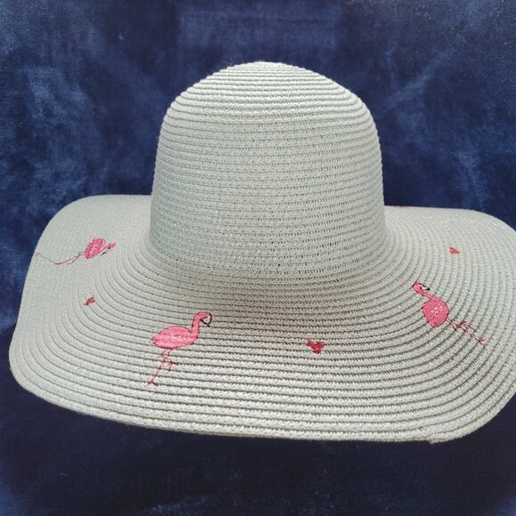 Wide brim flamingo hat - Picture 4 of 5